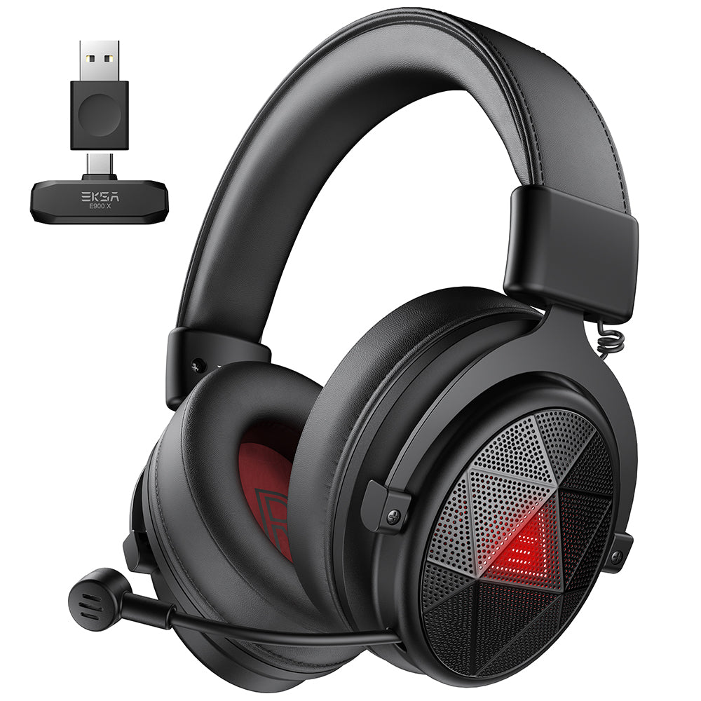 EKSA E900X Wireless Gaming Headset 5.8GHz with USB-C Dongle and ENC Microphone